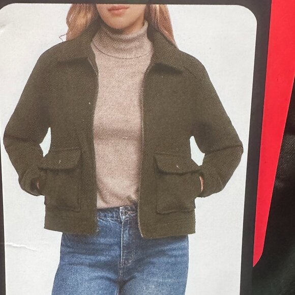 Banana Republic Women's Jacket Size M Dark Green Soft Brushed Fabric Casual NEW - Picture 12 of 16